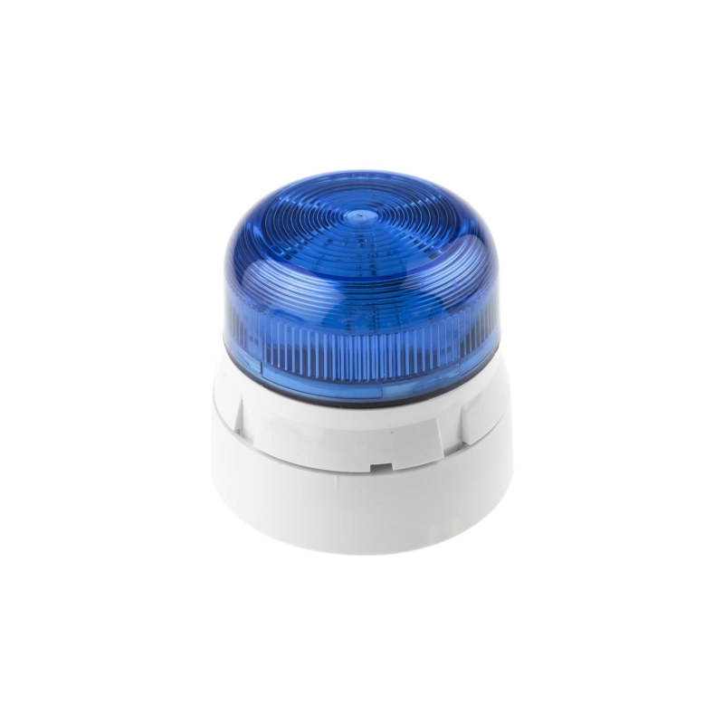 QBS-0005 停产用QBS-0318 Klaxon 警示灯, 蓝色灯罩, 电源电压 110V交流